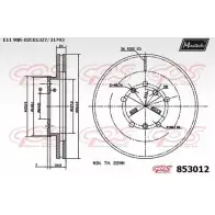 Тормозной диск MAXTECH 853 012 4326405 KOFEB 853012.0000
