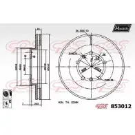 Тормозной диск MAXTECH 0Z7JK 853012.6060 8 53012 4326406