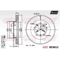 Тормозной диск MAXTECH 4326407 8 53012 853012.6880 G6UI51