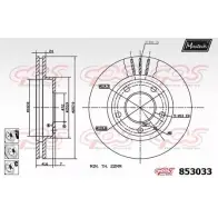 Тормозной диск MAXTECH 853033.6980 4326448 RJ1B3 853 033