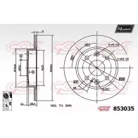 Тормозной диск MAXTECH 853035.6060 3GZUX 4326450 8530 35