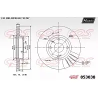Тормозной диск MAXTECH 85303 8 DSS2W 4326461 853038.0000