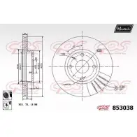 Тормозной диск MAXTECH 853038.6060 85303 8 E307F0A 4326462