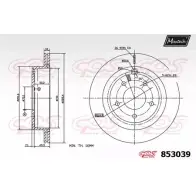 Тормозной диск MAXTECH K64WOM 4326465 853039.0000 85 3039