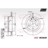 Тормозной диск MAXTECH 853039.6880 8530 39 4326467 ZSRI36