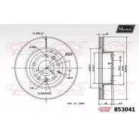 Тормозной диск MAXTECH 853041.0000 MR22W50 4326473 8 53041