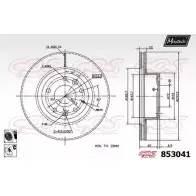 Тормозной диск MAXTECH 8 53041 4326474 853041.6060 GTWI6