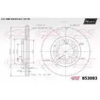 Тормозной диск MAXTECH FD3NZZK 8 53083 853083.0000 4326529