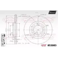 Тормозной диск MAXTECH 853083.6880 4ZI3Q06 4326531 85 3083