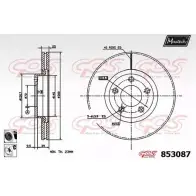 Тормозной диск MAXTECH 853087.6060 85308 7 Mazda 3 (BK) 1 Хэтчбек 2.3 MZR 156 л.с. 2004 – 2009 QY2DM