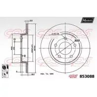 Тормозной диск MAXTECH N72NK5 853088.6060 8 53088 Mazda 3 (BK) 1 Хэтчбек 2.3 MZR 156 л.с. 2004 – 2009