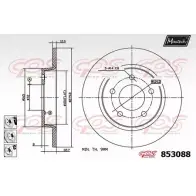 Тормозной диск MAXTECH WM558 853088.6880 853 088 Mazda 3 (BK) 1 Хэтчбек 2.3 MZR 156 л.с. 2004 – 2009