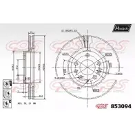 Тормозной диск MAXTECH PYK11 85309 4 853094.6980 4326568