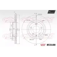 Тормозной диск MAXTECH 85 3100 853100.0000 9JVA1V8 4326589