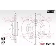 Тормозной диск MAXTECH 853100.6060 4326590 85 3100 4F9GQ