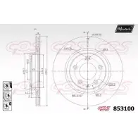 Тормозной диск MAXTECH 85310 0 4326592 853100.6980 W5STIC
