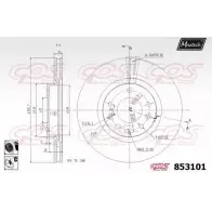 Тормозной диск MAXTECH 4326594 85310 1 853101.6060 VJB5CM
