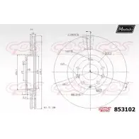 Тормозной диск MAXTECH 8 53102 PLFXEH 4326597 853102.0000