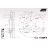 Тормозной диск MAXTECH 853102.6880 853 102 4326599 QI376