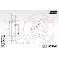 Тормозной диск MAXTECH 85500 1 855001.6880 DKKOYX 4326609