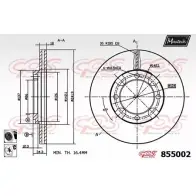 Тормозной диск MAXTECH 855002.6060 85 5002 4326612 E4LDZZ5