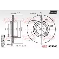 Тормозной диск MAXTECH G7DEMT 4326613 855002.6880 85500 2