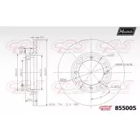 Тормозной диск MAXTECH 855005.0000 VG6E1 8550 05 4326623