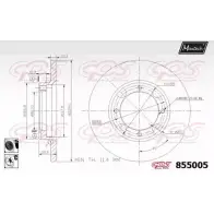 Тормозной диск MAXTECH I2O8QE 855005.6060 855 005 4326624