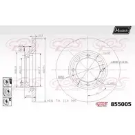 Тормозной диск MAXTECH LG5LL 855005.6880 4326625 85 5005