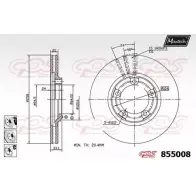 Тормозной диск MAXTECH 855008.6980 W5R3Z 4326638 855 008