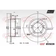Тормозной диск MAXTECH 855039.0000 85 5039 9JD63B 4326683