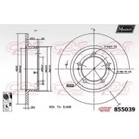 Тормозной диск MAXTECH 4326684 855 039 855039.6060 D9SB8A