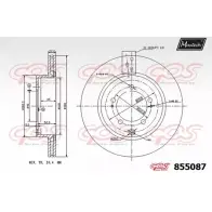 Тормозной диск MAXTECH 4326751 85 5087 855087.0000 EFG8S