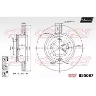 Тормозной диск MAXTECH 855087.6980 91HUA 4326754 8550 87