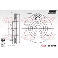Тормозной диск MAXTECH 4326792 855098.6060 8550 98 DGKUY