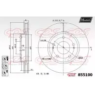 Тормозной диск MAXTECH O0RQC8K 855100.6880 8551 00 4326801