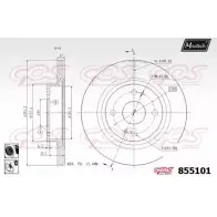Тормозной диск MAXTECH KM2JQ7 855101.6060 855 101 4326804