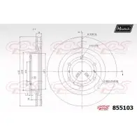 Тормозной диск MAXTECH 4326811 855103.0000 GNS99Z 85510 3