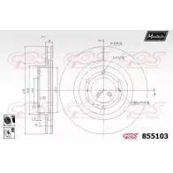 Тормозной диск MAXTECH 855103.6060 WZA5G 4326812 85510 3
