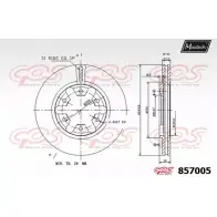 Тормозной диск MAXTECH 857005.0000 4326834 A1SC3TL 857 005