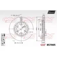 Тормозной диск MAXTECH 4326837 857005.6980 85700 5 10P08VA