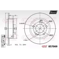 Тормозной диск MAXTECH 857 069 XISGOD 857069.6980 4326945