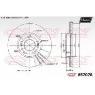 Тормозной диск MAXTECH 857078.0000 857 078 4326966 F16GWCV