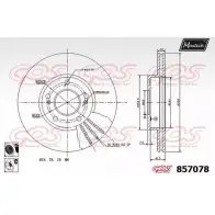 Тормозной диск MAXTECH 857078.6060 91B9H 4326967 8 57078