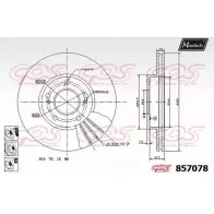 Тормозной диск MAXTECH 85707 8 857078.6980 LCZQNMY 4326969