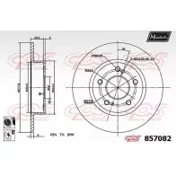 Тормозной диск MAXTECH DI5FPV 857082.6060 85 7082 Nissan Maxima (A32) 4 Универсал 2.0 Qx 140 л.с. 1997 – 2000