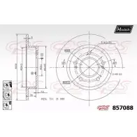 Тормозной диск MAXTECH 857 088 4327001 857088.6980 F9DPT58