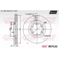 Тормозной диск MAXTECH D1X2I 85 7122 857122.0000 Nissan Pathfinder (R50) 2 1996 – 2004