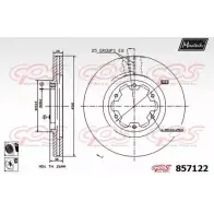 Тормозной диск MAXTECH POBS98 Nissan Pathfinder (R50) 2 1996 – 2004 8 57122 857122.6060