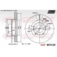 Тормозной диск MAXTECH XUORCKY 4327054 857125.0000 8 57125